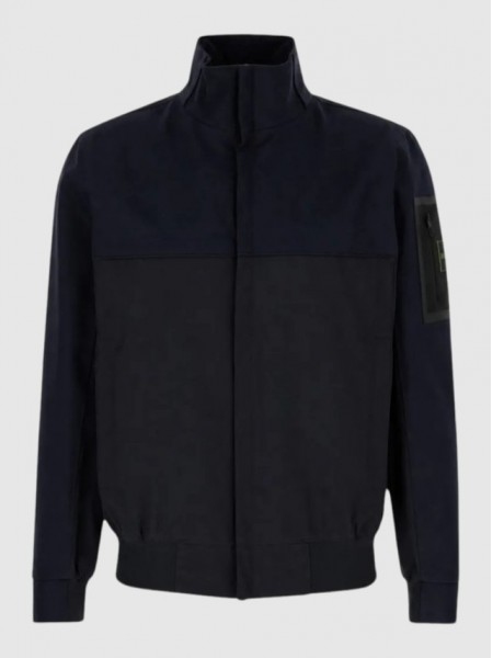 Jacket Man Navy Blue Boss