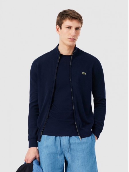 Casaco Lacoste Homem Zipped Sweatshirts Male Adult Knit Casaco Lacoste Homem Zipped Sweatshirts Male Adult Knit