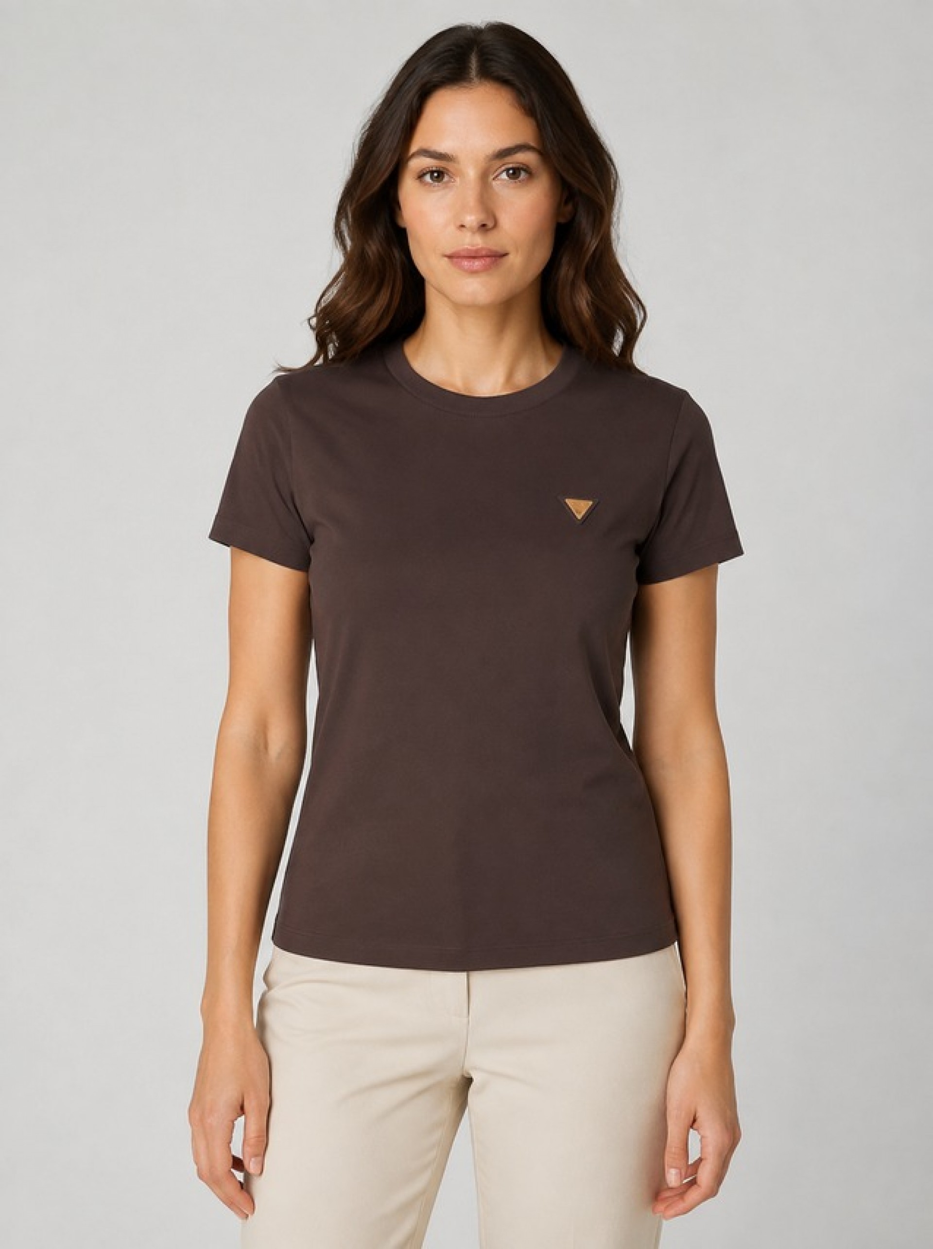 Camiseta Mujer Marrón Guess Underwear
