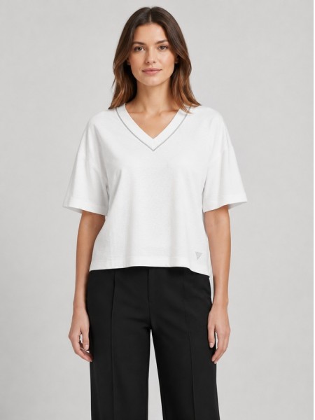 T-Shirt Woman White Guess