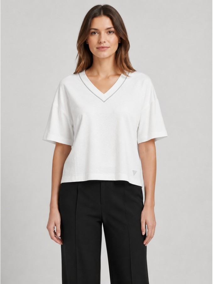 T-Shirt Woman White Guess