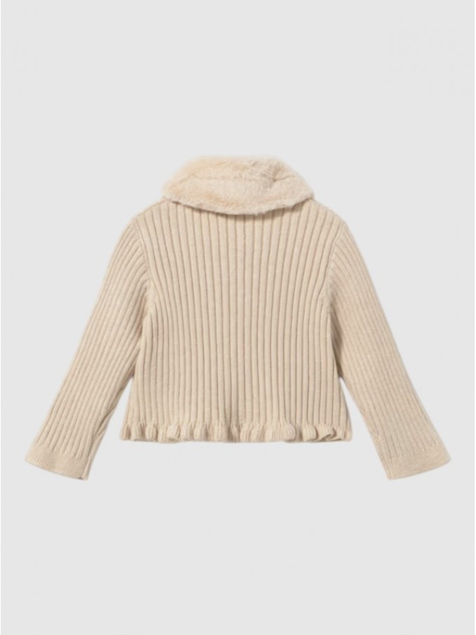 Chaqueta Bebe Niña Crema Mayoral