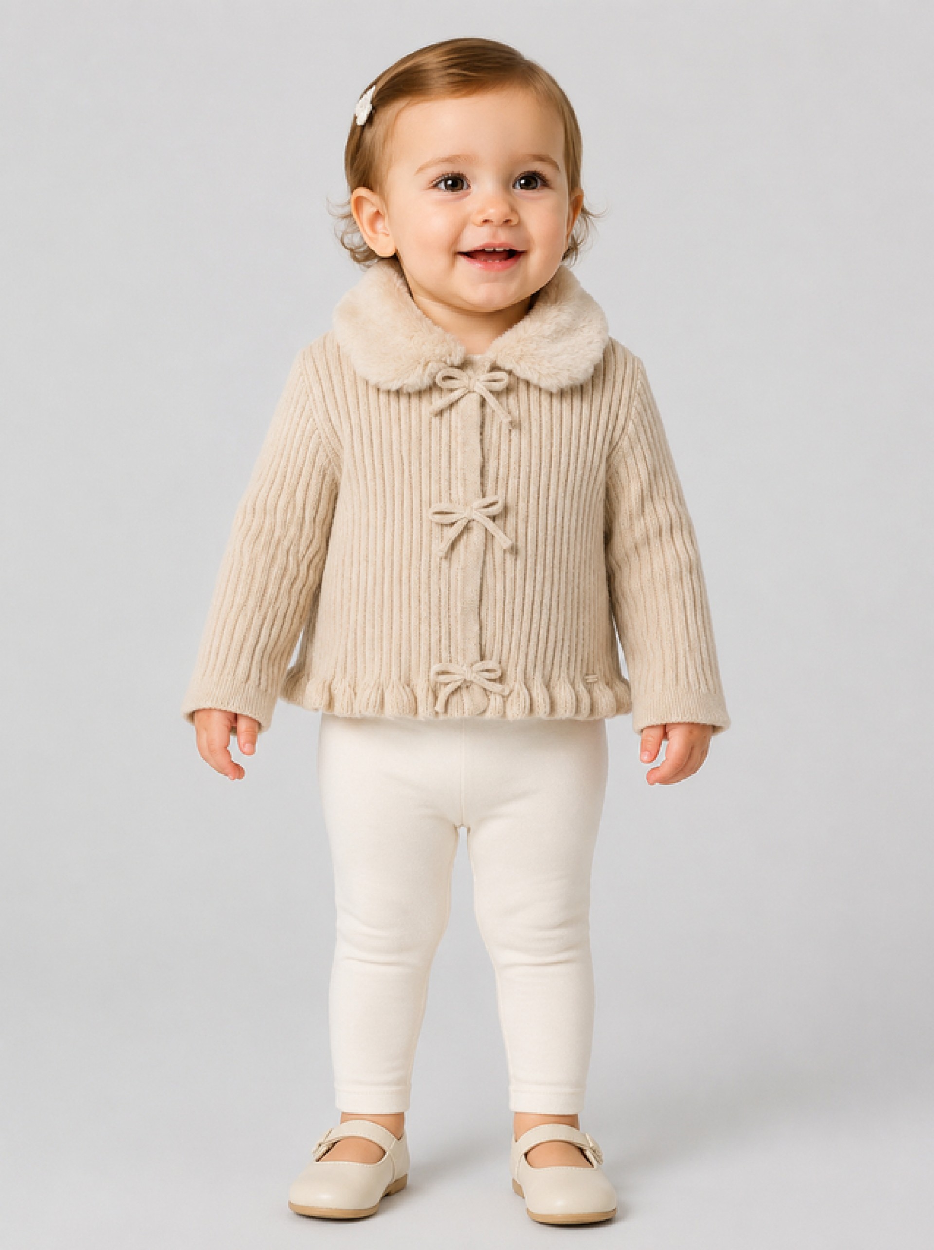 Chaqueta Bebe Niña Crema Mayoral