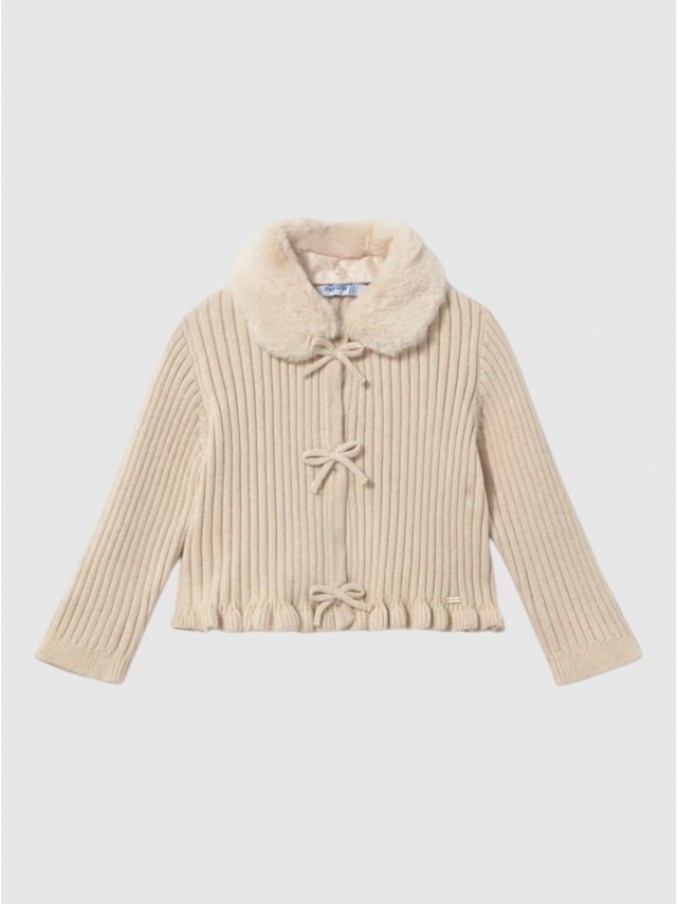 Chaqueta Bebe Niña Crema Mayoral