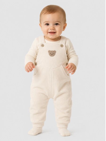Dungarees Baby Boy Cream Mayoral