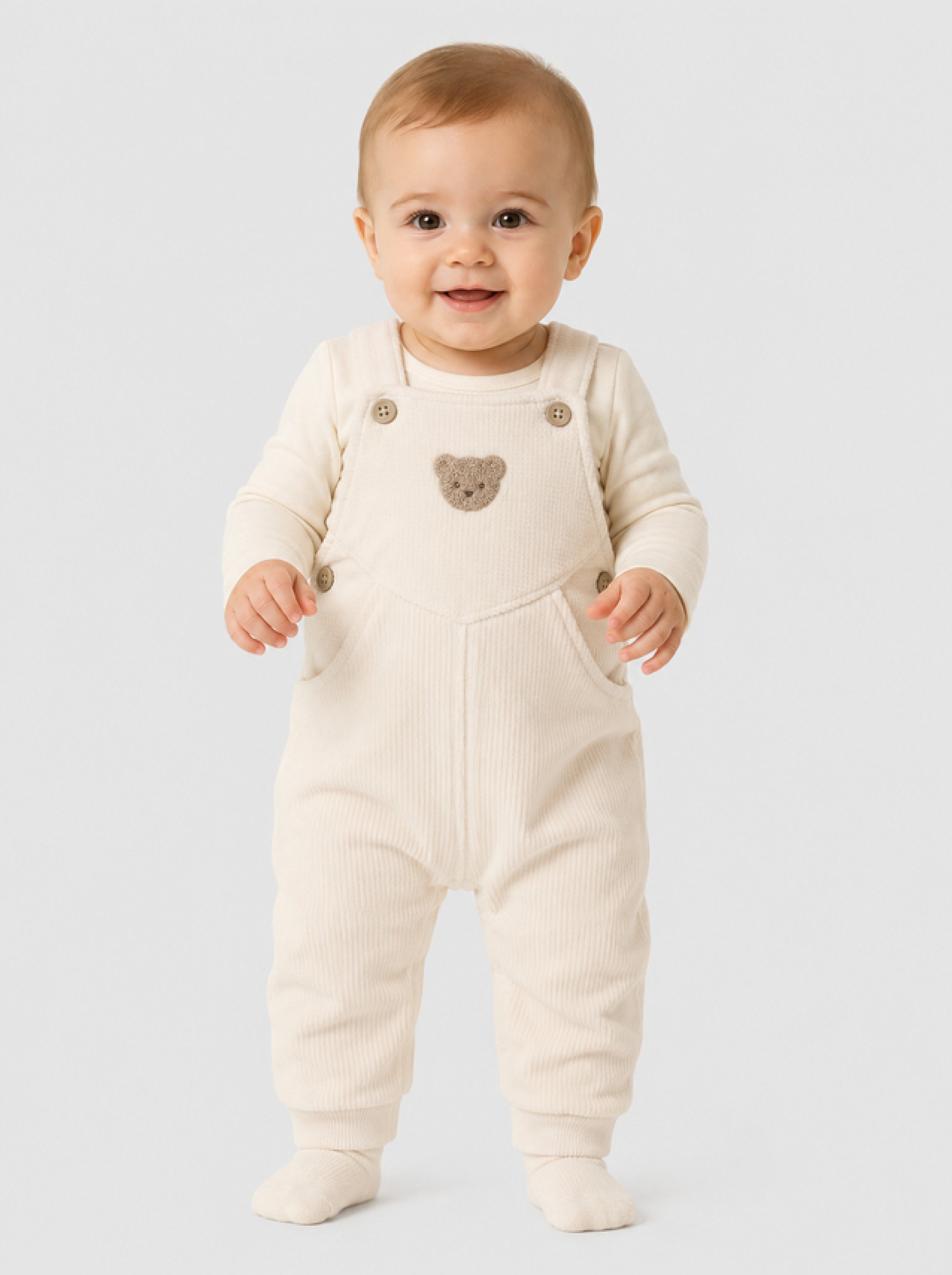 Dungarees Baby Boy Cream Mayoral
