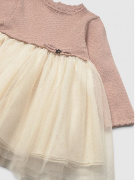 Vestido Mayoral Menina Vestido Comb. Tric� E Tule