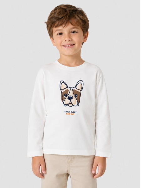 Camisola Mayoral Menino Camiseta M/comp. Bordada