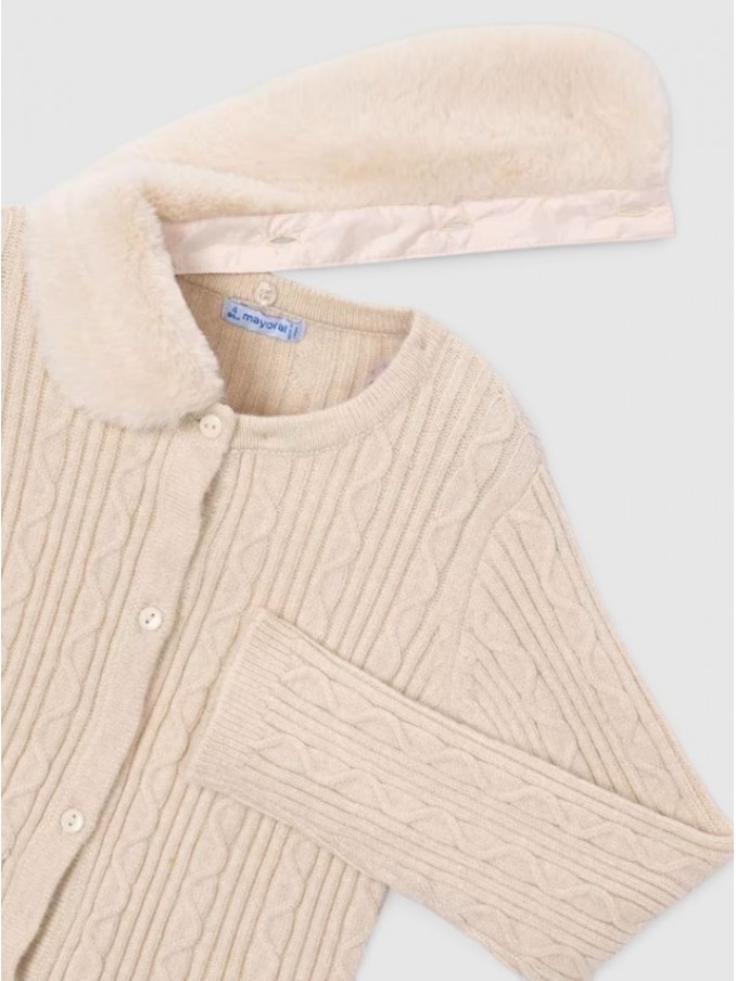Chaqueta Niña Crema Mayoral