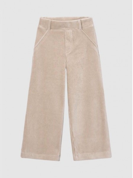 Pantalones Ni�a Crema Mayoral