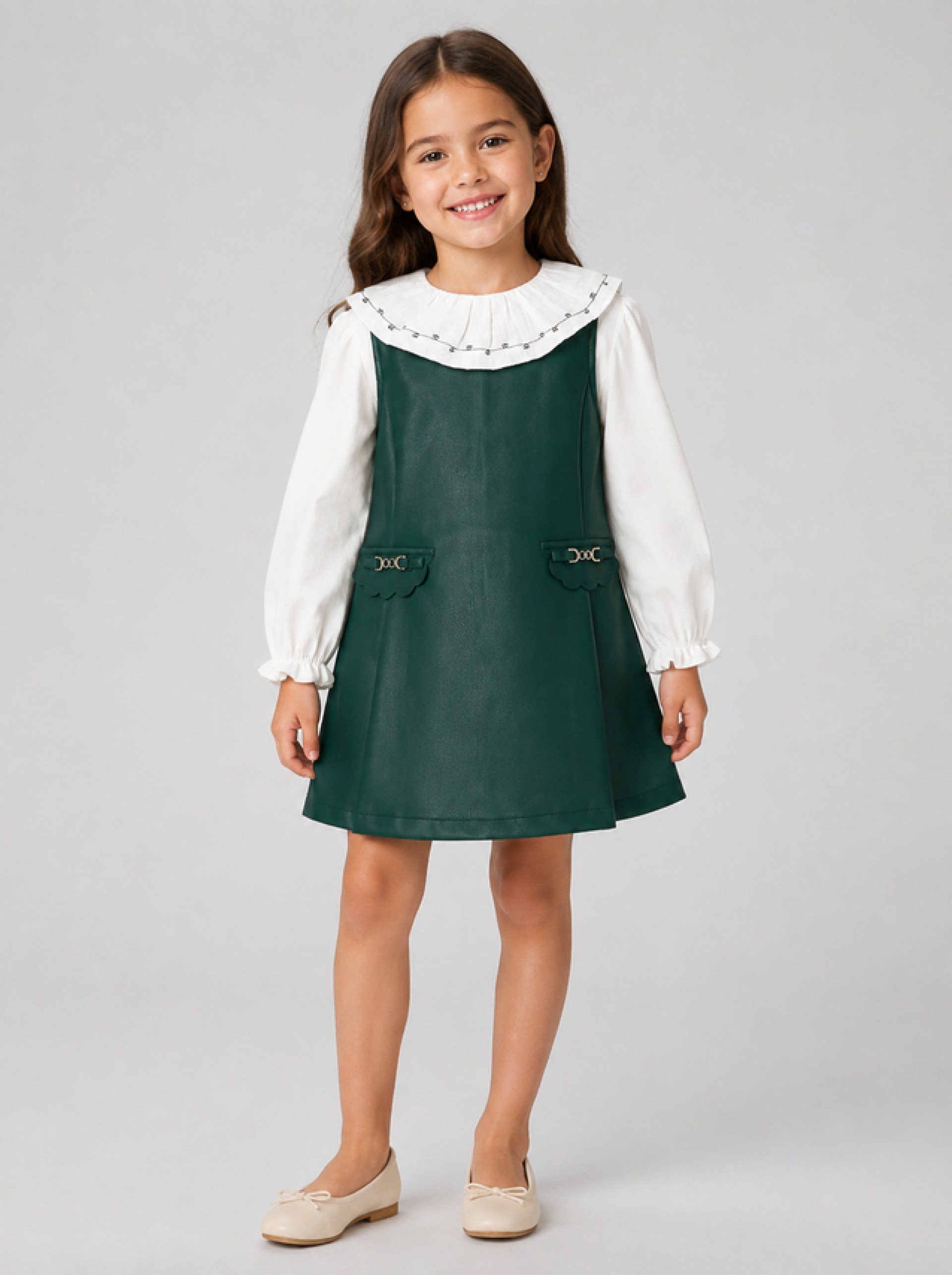 Vestido Niña Verde Oscuro Mayoral