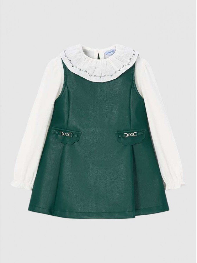 Vestido Niña Verde Oscuro Mayoral