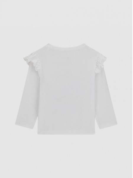 Camisola Guess Menina Ls T-Shirt W/ruffles