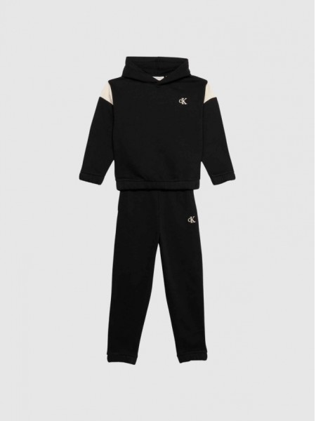 Conjunto 2 Pe�as Calvin Klein Menino Ck Colorbloack Hoodie Set