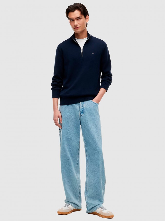 Sweatshirt Hombre Azul Marino Tommy Hilfiger