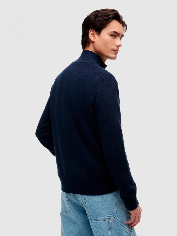 Sweatshirt Man Navy Blue Tommy Hilfiger