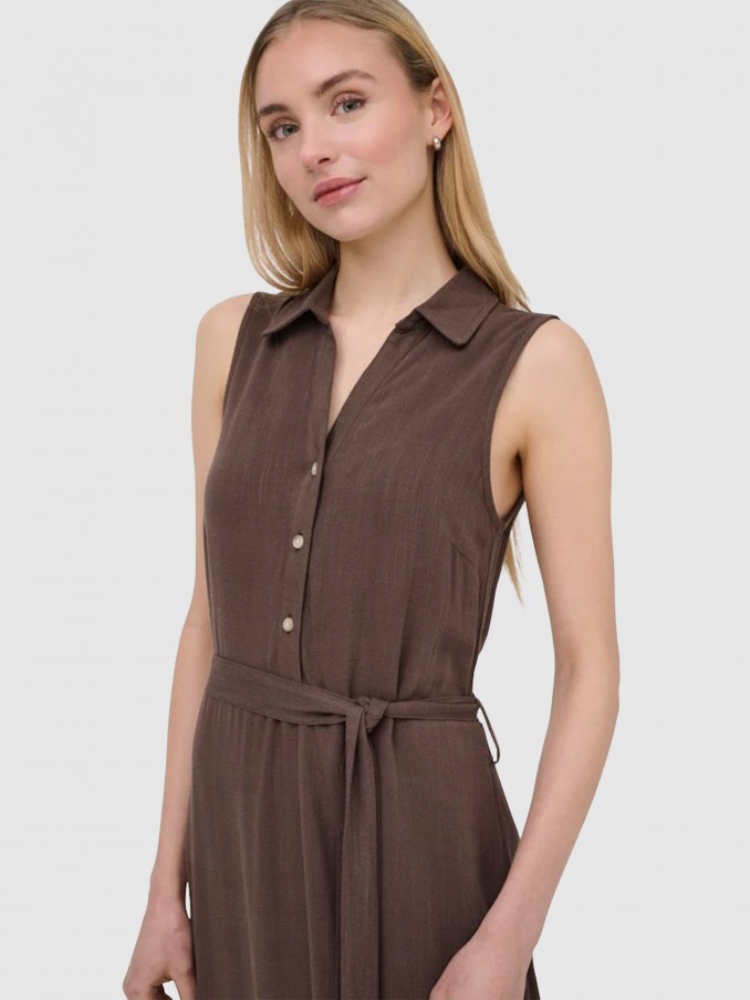Dress Woman Brown Only