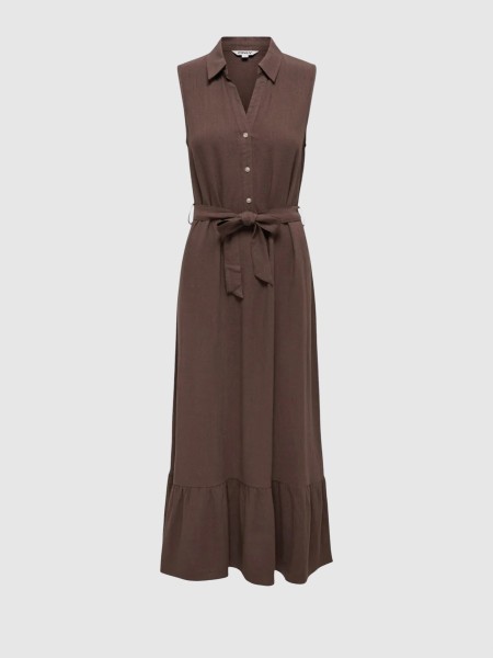 Dress Woman Brown Only