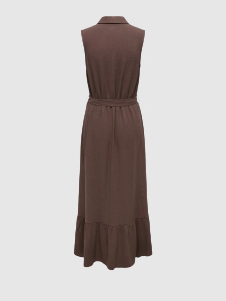 Dress Woman Brown Only