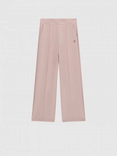 Cal�as Guess Mulher Olympe Straight Pants