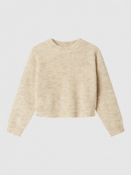 Camisola Name It Menina Nkfholly Ls Boxy Short Knit Noos