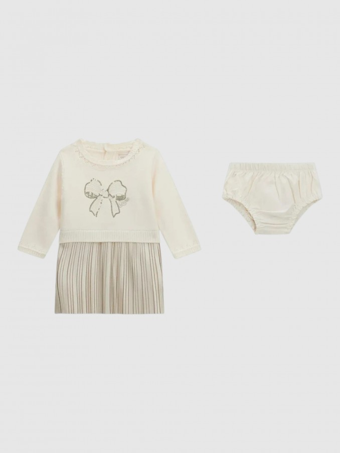 Vestido Bebe Niña Crema Guess
