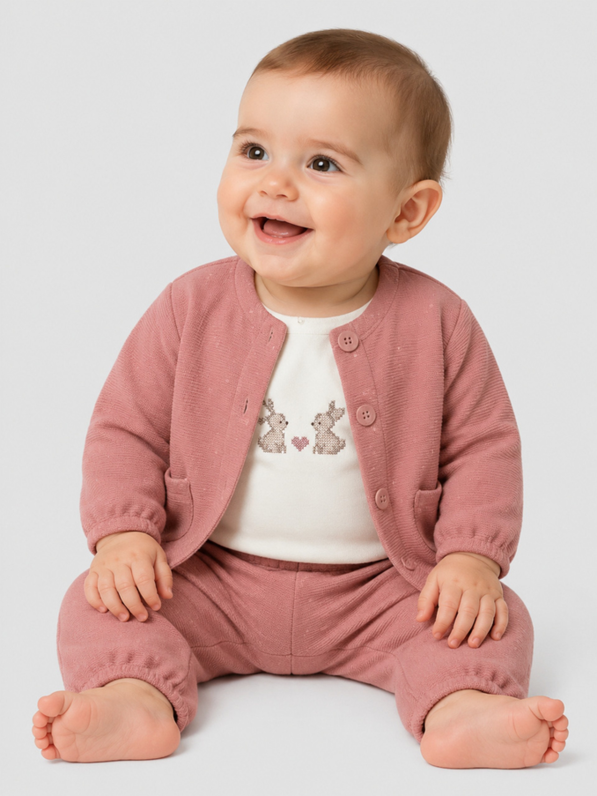 Conjunto Bebe Niña Rosa Claro Mayoral