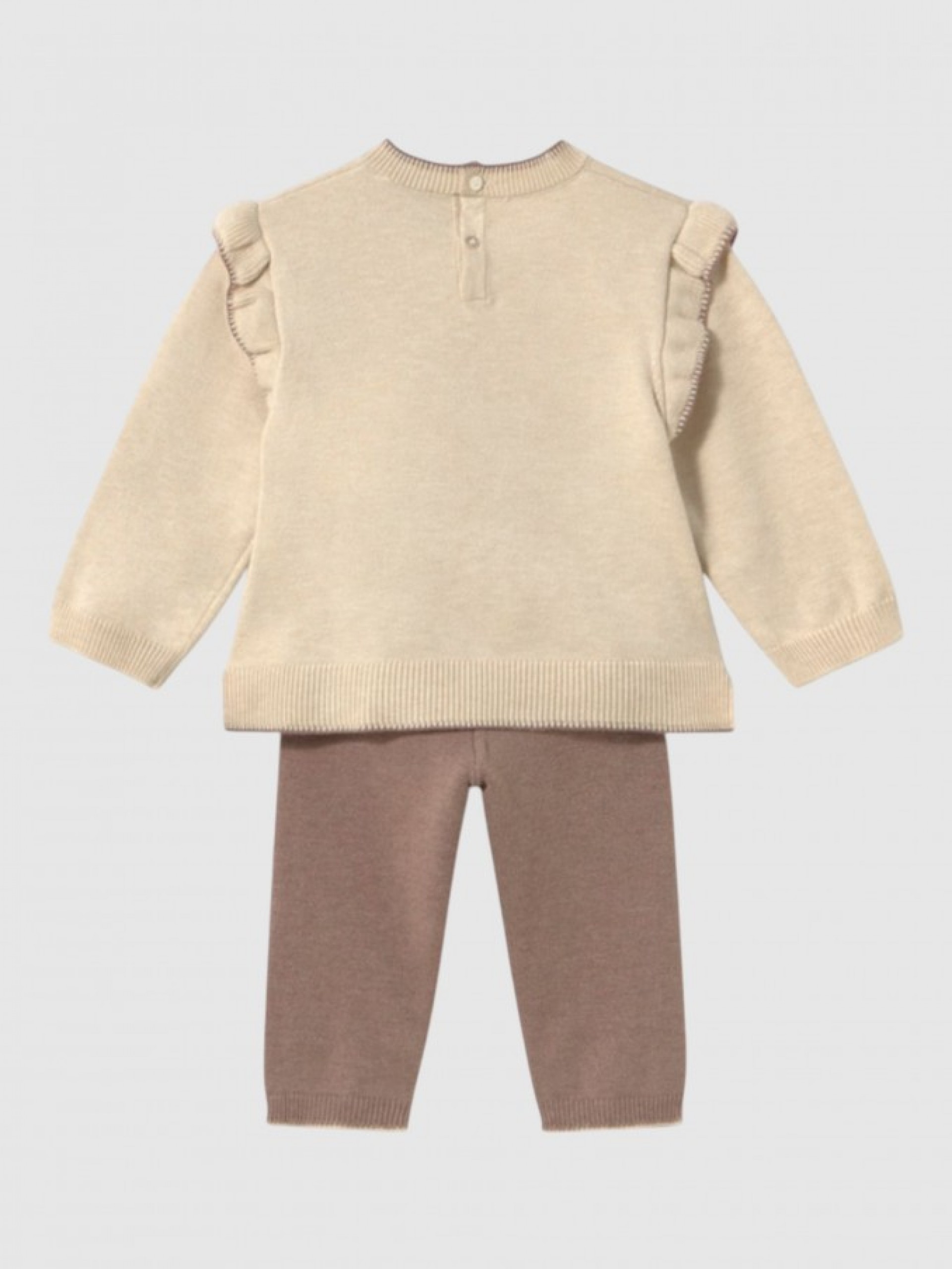 Conjunto Bebe Niña Crema Mayoral