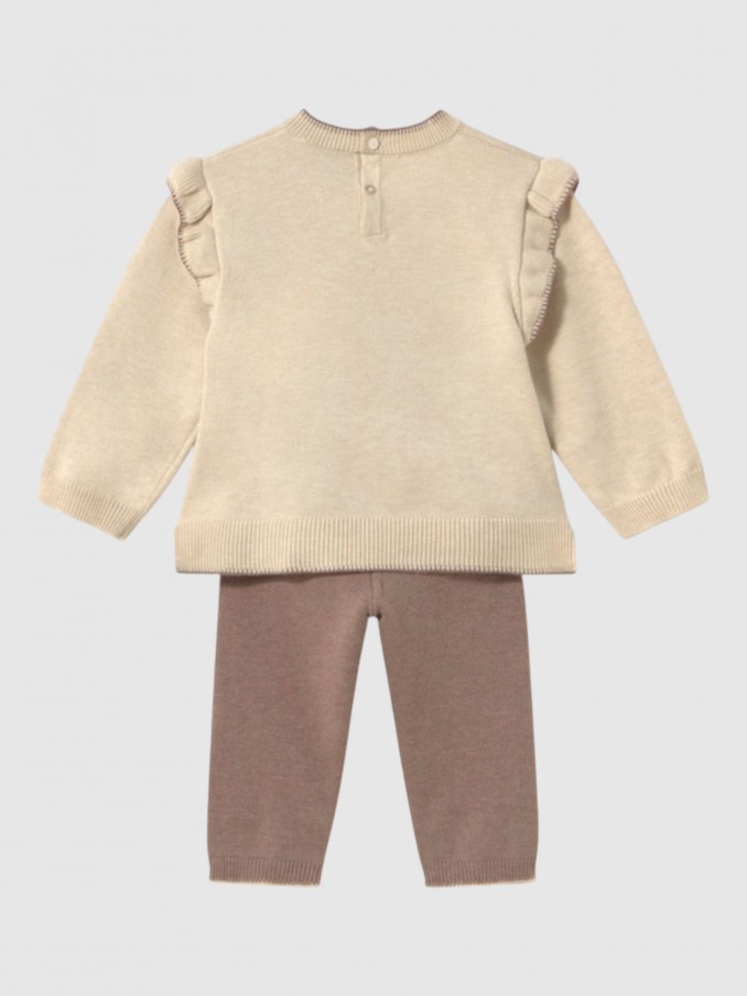 Conjunto Bebe Ni�a Crema Mayoral