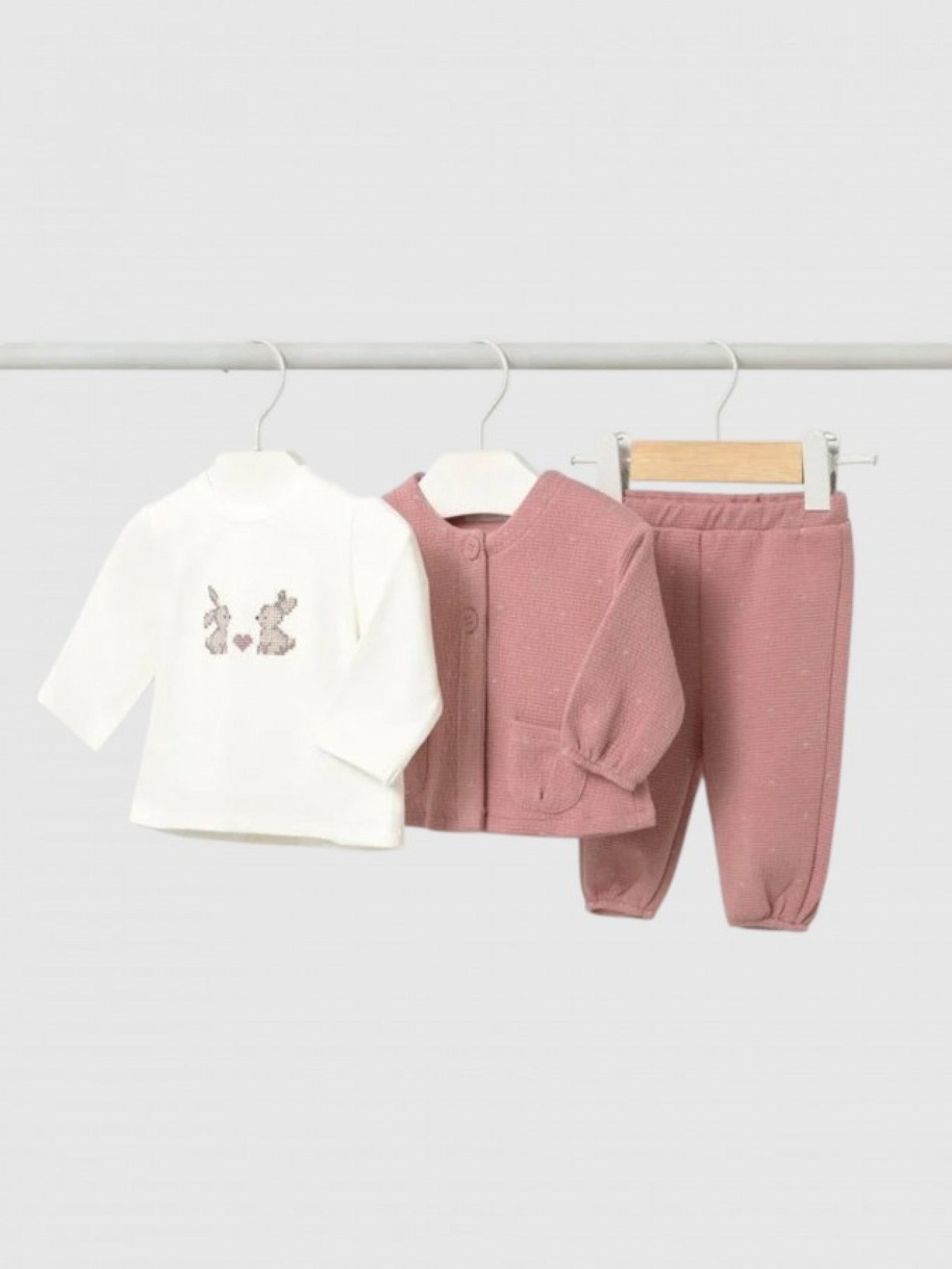 Conjunto Bebe Niña Rosa Claro Mayoral
