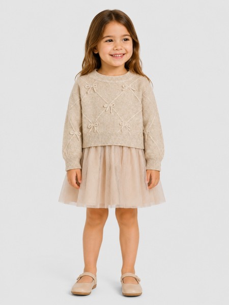 Dress Girl Cream Mayoral