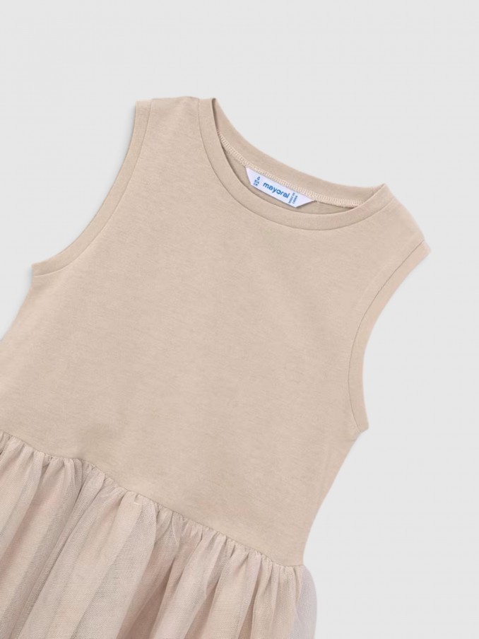 Vestido Niña Crema Mayoral
