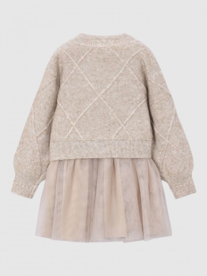 Vestido Niña Crema Mayoral