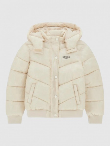 Jacket Girl Beige Guess Jacket Girl Beige Guess