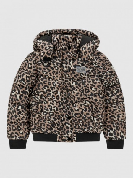 Casaco Guess Menina Polyester Hooded Ls Puffer Jac