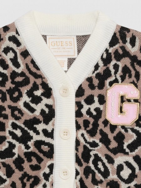 Casaco Guess Menina Ls Leo Cardigan