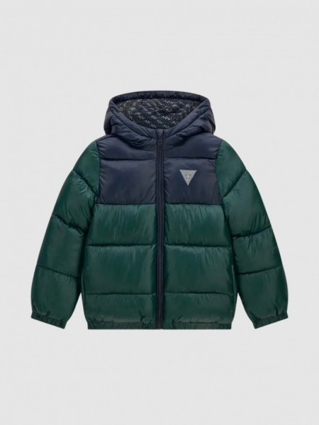 Casaco Guess Menino Polyester Hooded Ls Puffer Jac