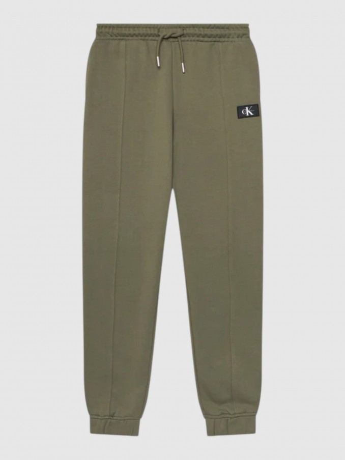 Calças Calvin Klein Menino Ck Woven Label Relaxed Sweatpant