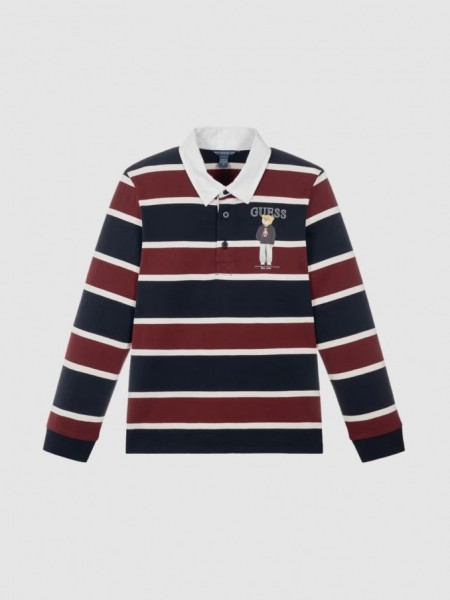 Polo Guess Menino Heavy Jersey Ls Polo