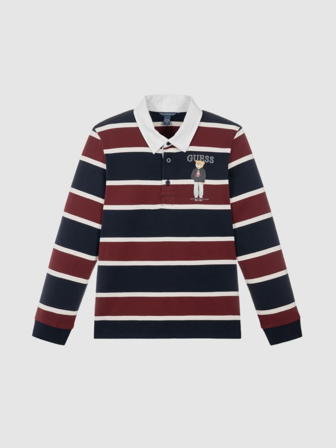 Polo Guess Menino Heavy Jersey Ls Polo