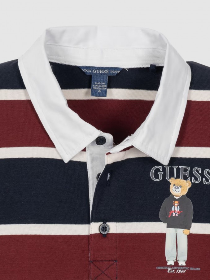Polo Guess Menino Heavy Jersey Ls Polo