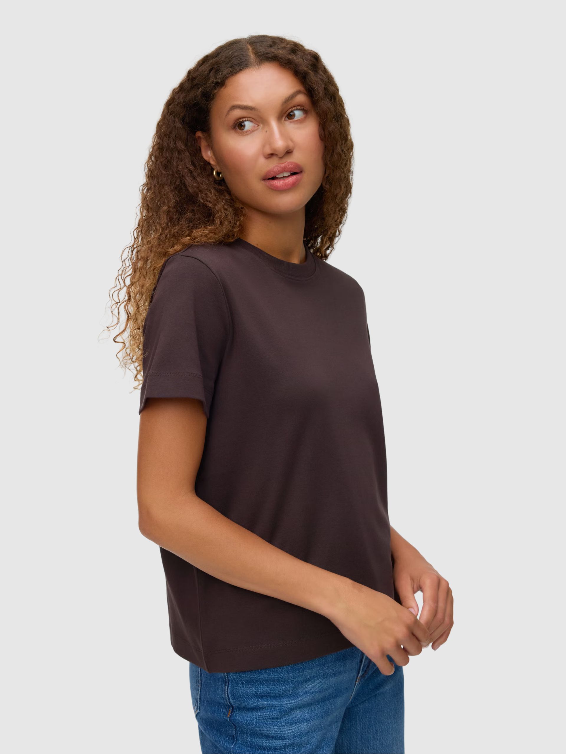 Camiseta Mujer Castaño Oscuro Vero Moda