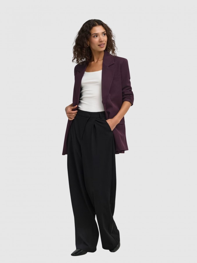 Blazer Mujer Burdeos Only