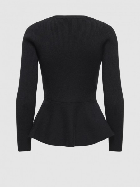 Camisola Only Mulher Onlsina Ls V-Neck Button
Peplum Ex Knt