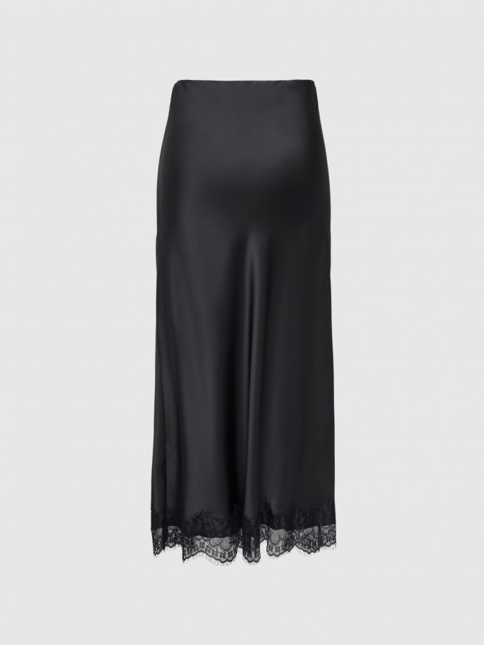Falda Mujer Negro Only
