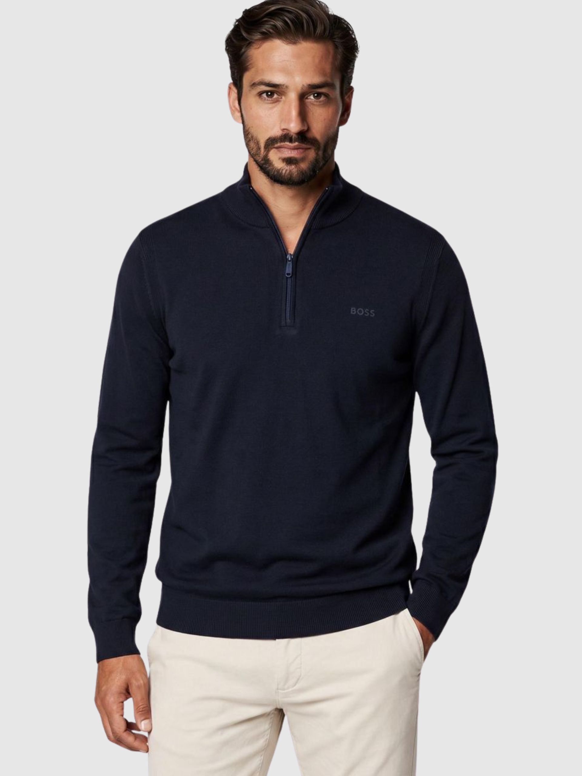 Sueter Hombre Azul Marino Boss