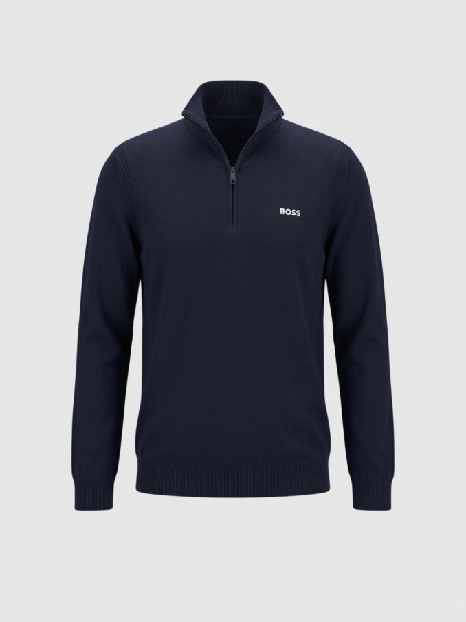 Sueter Hombre Azul Marino Boss