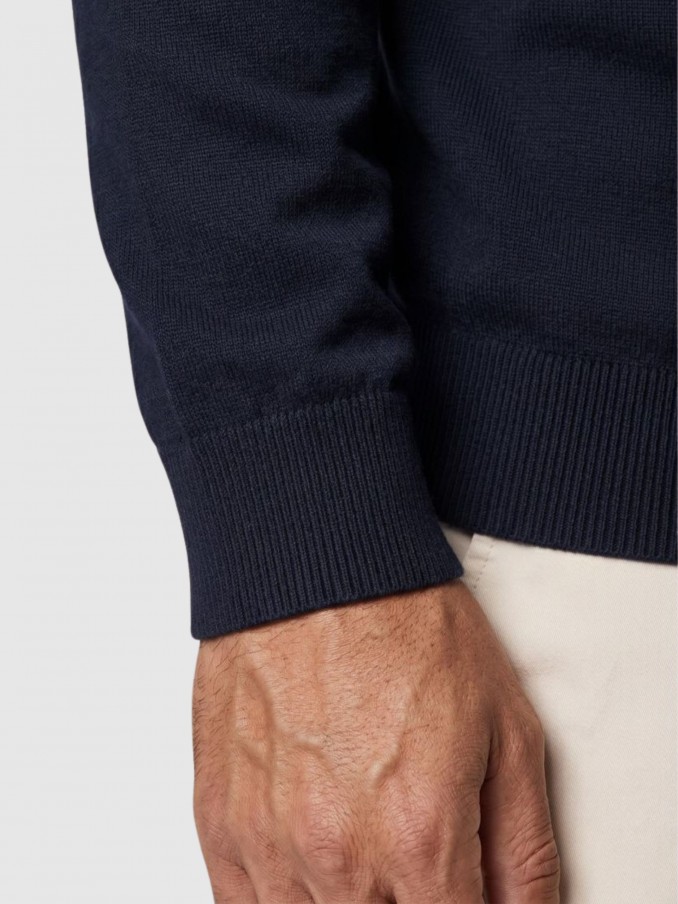 Sueter Hombre Azul Marino Boss