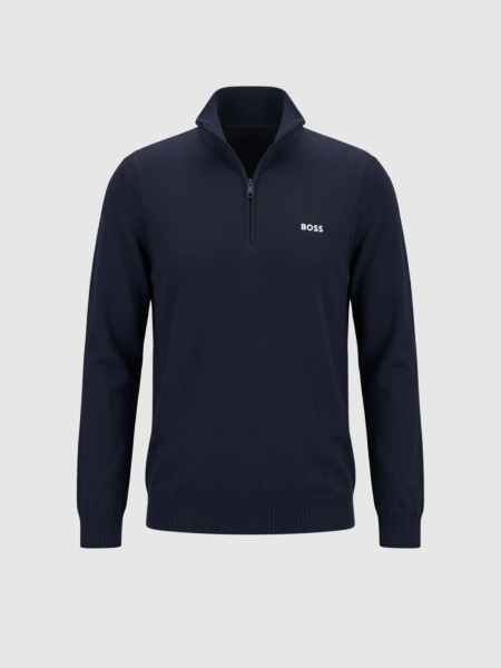 Sueter Hombre Azul Marino Boss