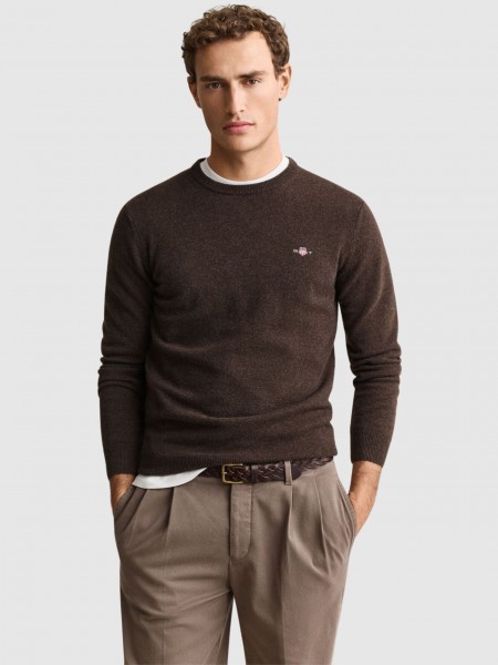 Camisola Gant Homem Superfine Lambswool C-Neck